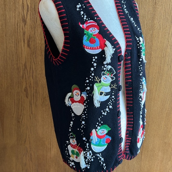 EUC Ladies Festive Holiday Vest - Picture 8 of 13
